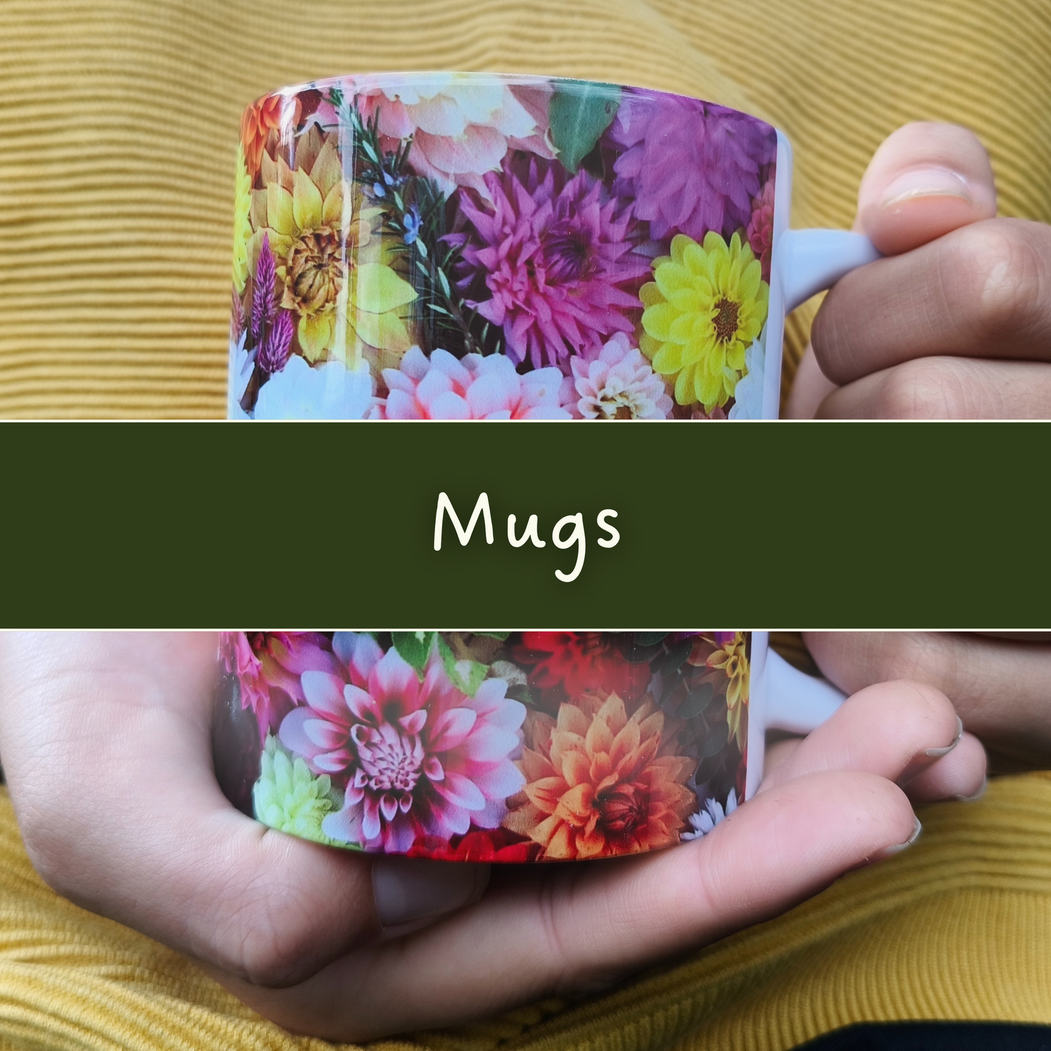 Dahlia Flatlay Mugs