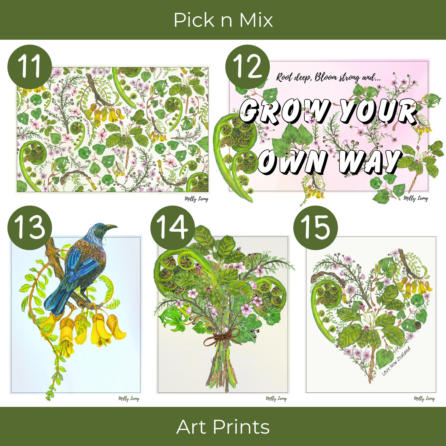 Milly’s Pick n Mix Art Prints – Set of 3 or 5